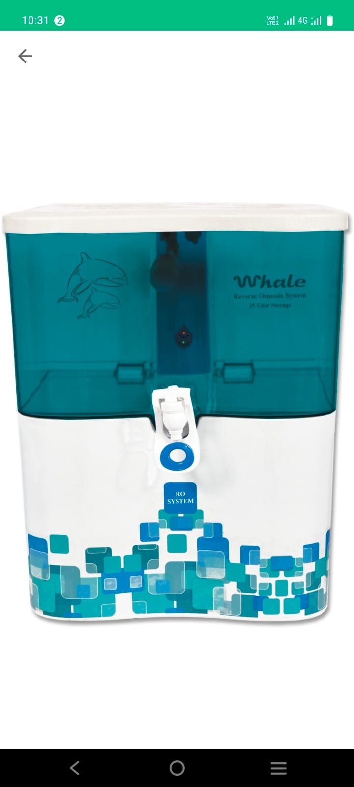 Whale 25 LPH RO System